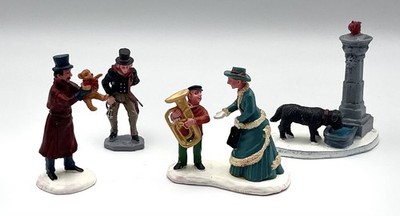 LEMAX To the Music Lesson #62272 And Victorian Era Figures & Acc. Lot of 4 