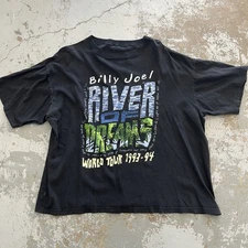 Vintage Billy Joel band T-shirt 90s river of dreams tour music concert