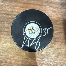 Pekka Rinne Nashville Predators Autographed Hockey Puck #35 