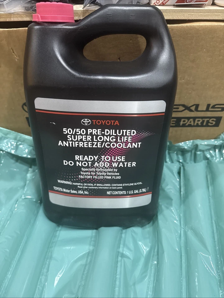 Refrigerante anticongelante rosa Super Long Life Toyota/Lexus, OEM nuevo Foto 2 de 4