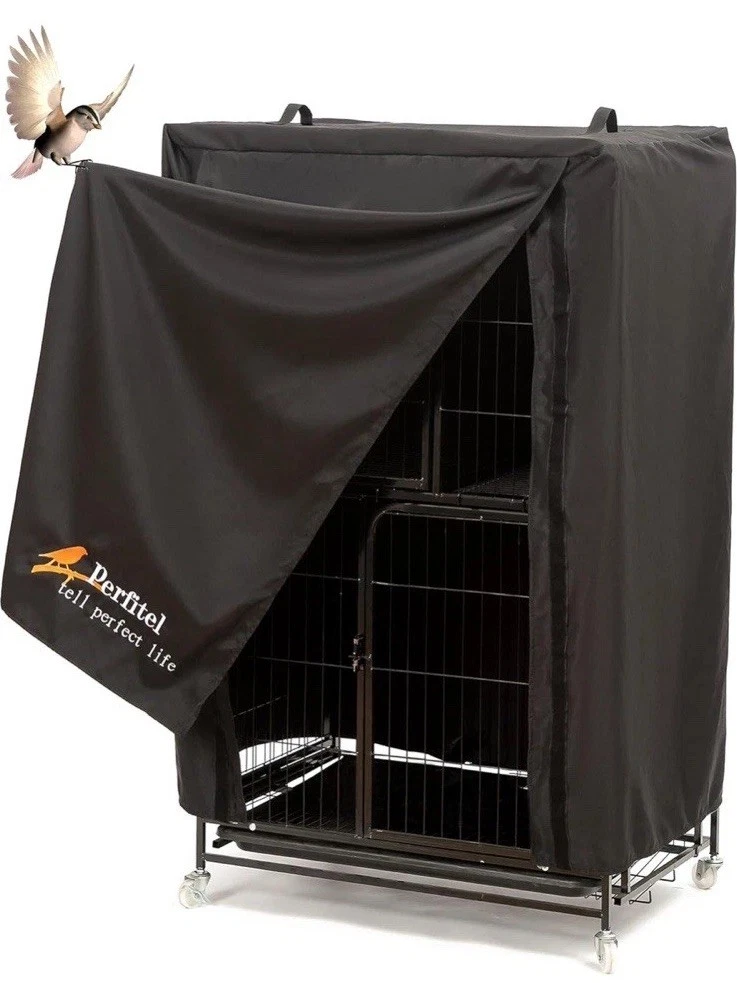 Universal Bird Cage Cover Blackout Breathable Washable Black 32" x 21.5" x 48"
Opens in a new window