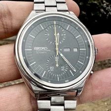 Seiko Automatic Chronograph 6138-3000 Jumbo Vintage Watch
