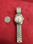 Vintage Timex Electric ladies watch, quartz, Gold Tone, New Battery