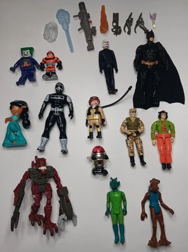 Vintage 70s 80s 90s Action Figure Lot OG Star Wars GI Joe Power Rangers DC +More