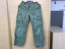 US U.S Army Vietnam 1957 2nd Pattern Olive Green Cotton Poplin Trousers Small.