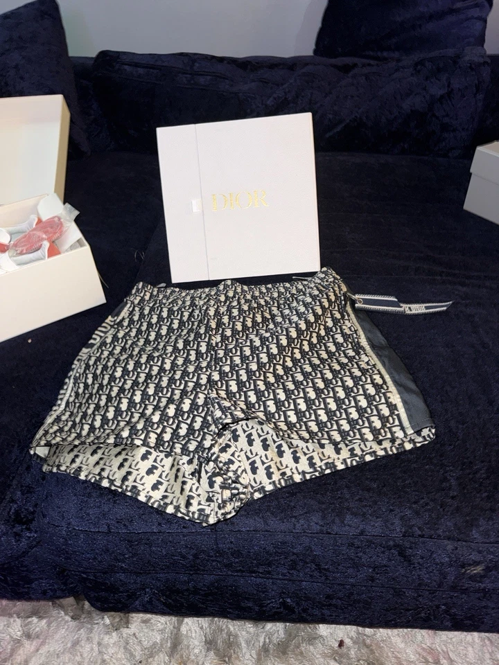 Navy Blue Dior Shorts - Image 3 of 4