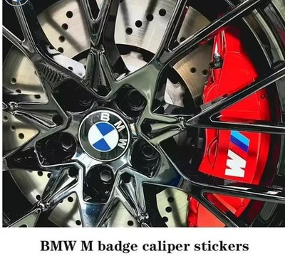 6pcs Car Brake Caliper Sticker Heat Resistant Decals for BMW