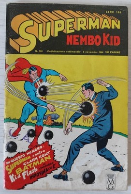 SUPERMAN NEMBO KID Falcon Albi N.551 Original Mondadori 1966 Batman Flash