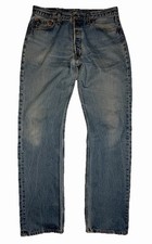 Vintage Levi’s 501 Button Fly Straight Leg Denim Jeans Made In USA  34 x 33*