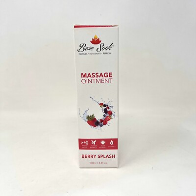 Bare Soak Massage Ointment Berry Splash 3.4 oz Vegan Cruelty Gluten Paraben Free