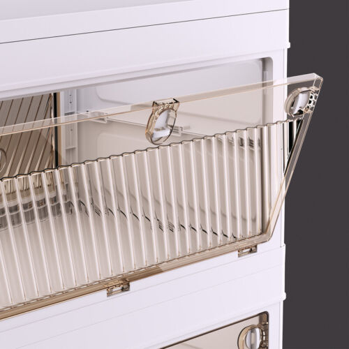 Stackable Foldable Storage Organizer Folding Closet Bins with Lid and Wheels US - Picture 40 of 80