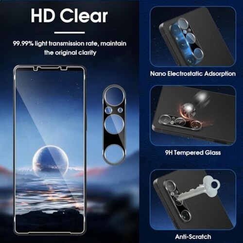 Do Sony Xperia 1 VII Ultra Clear 9H Twardość Szkło hartowane Ochrona aparatu - Zdjęcie 5 z 10