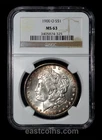 NGC MS63 1900 O Silver Morgan Dollar $1 rim toning