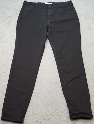 KanCan Skinny Jeans Women 15/31 Black Slim Fit Flat Front 5-Pocket Design