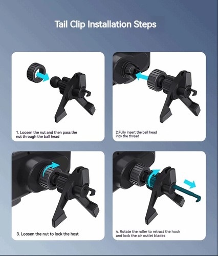 Car 2 in 1 Rotating Phone Holder High Intelligent Mobile Phone/Pad Holder New - Bild 15 von 17