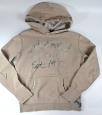 AMERICAN EAGLE Outfitters Eagle Fleece Sweater - Hooded Gray Unisex XS