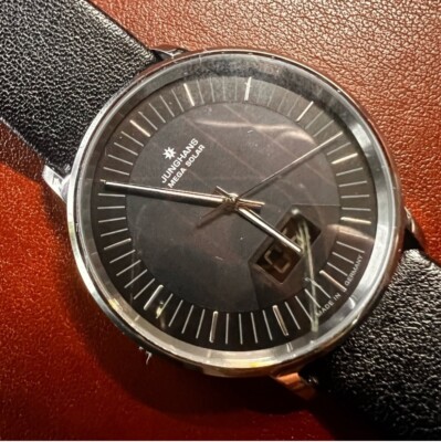 JUNGHANS Milano Mega Solar ATOMIC 56/4220 Watch, original unused Leather Band