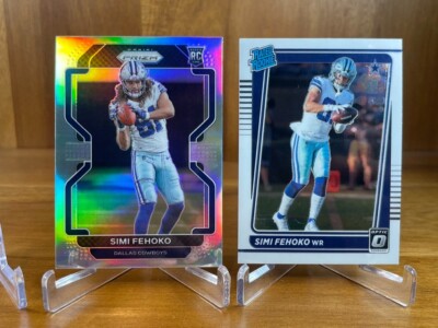 Simi Fehoko 2021 Prizm Silver Prizm Rookie #371 Plus Optic Rated Rookie #242