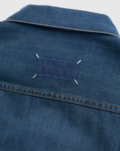 Maison Margiela Jeansjacke Dirty Effect Plissee Gr. 50 - Bild 14 von 18