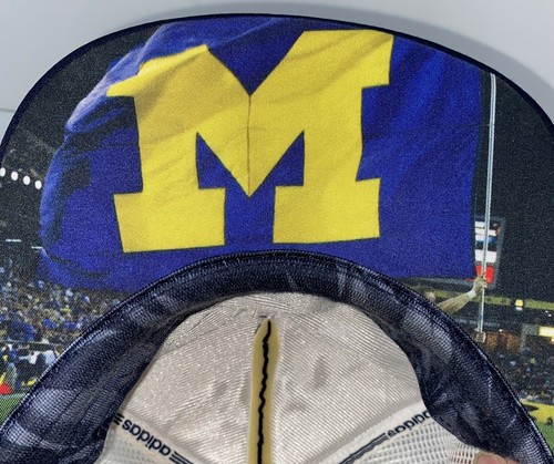 Adidas Climate University Of Michigan Wolverines Trucker Hat/Cap SnapBack RARE - Picture 5 of 8