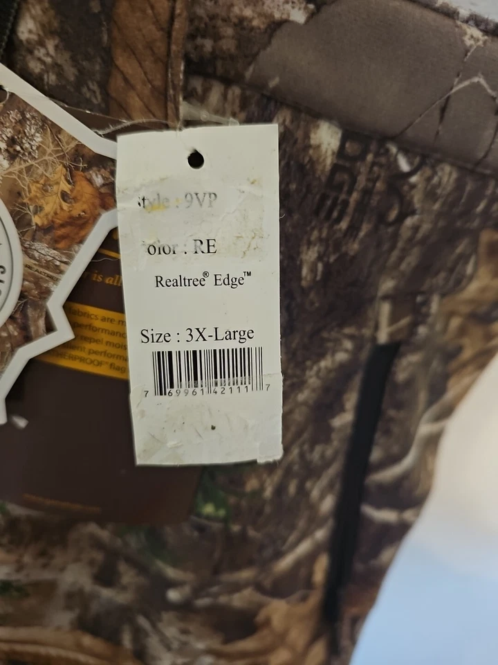 Gamehide Men's Velour Fleece Lined Camo Whitetail Deer Hunting Pant/Bibs - Image 2 of 4