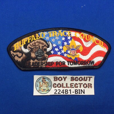 Boy Scout CSP Buffalo Trace Council Shoulder Patch Leadership For Tomorrow Black