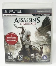 Assassin's Creed III (Sony PlayStation 3, PS3 2012) Complete with Manual!