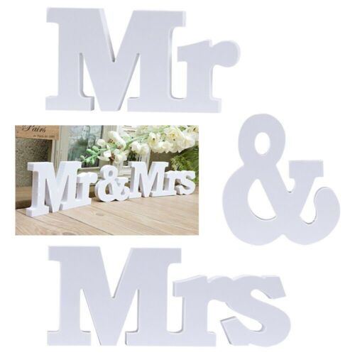 Mr &Mrs Buchstaben Schriftzug Hochzeit stehend Dekoration Tischdeko Wedding Deko