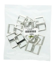 Nickel-Plated Conway Buckle 3/4" 12012 BC0Z210-NP-3/4 for Reins, Purses, 10-Pack