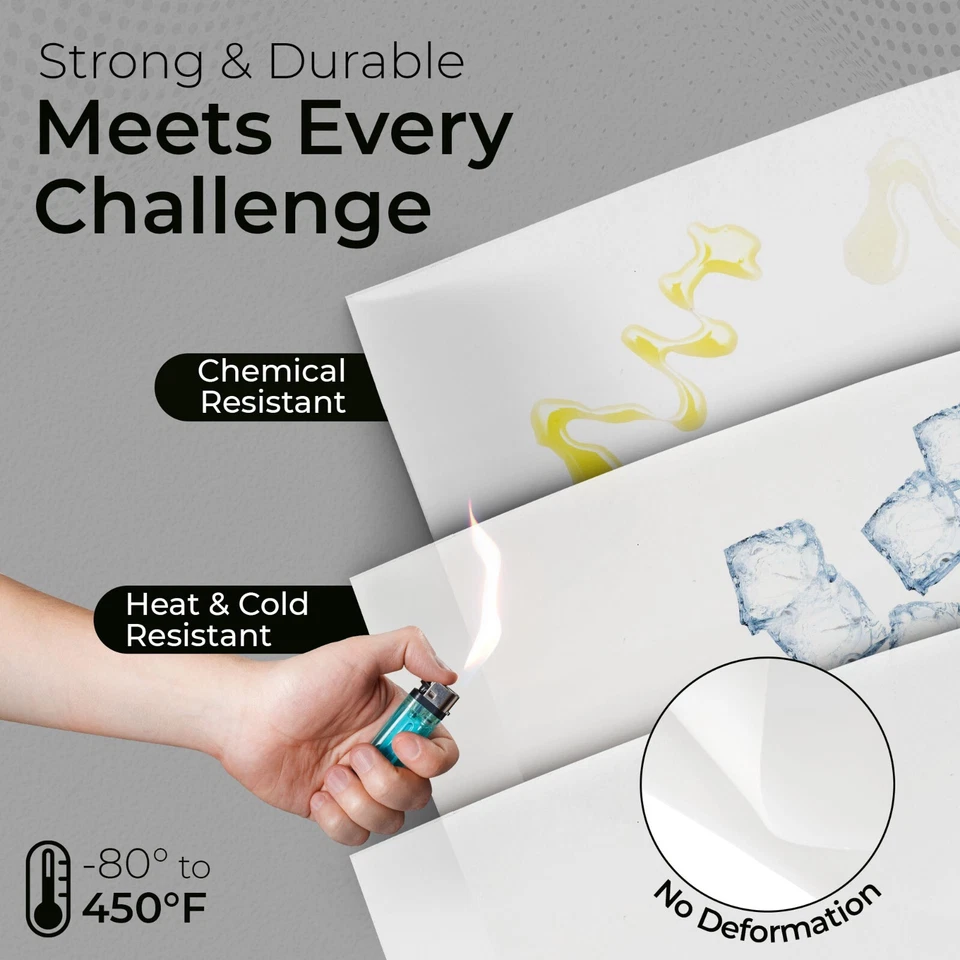 Hoja de goma de silicona FDA, 50A 1/16 x 9 x 12 pulgadas, grado alimenticio, material de junta Foto 3 de 4