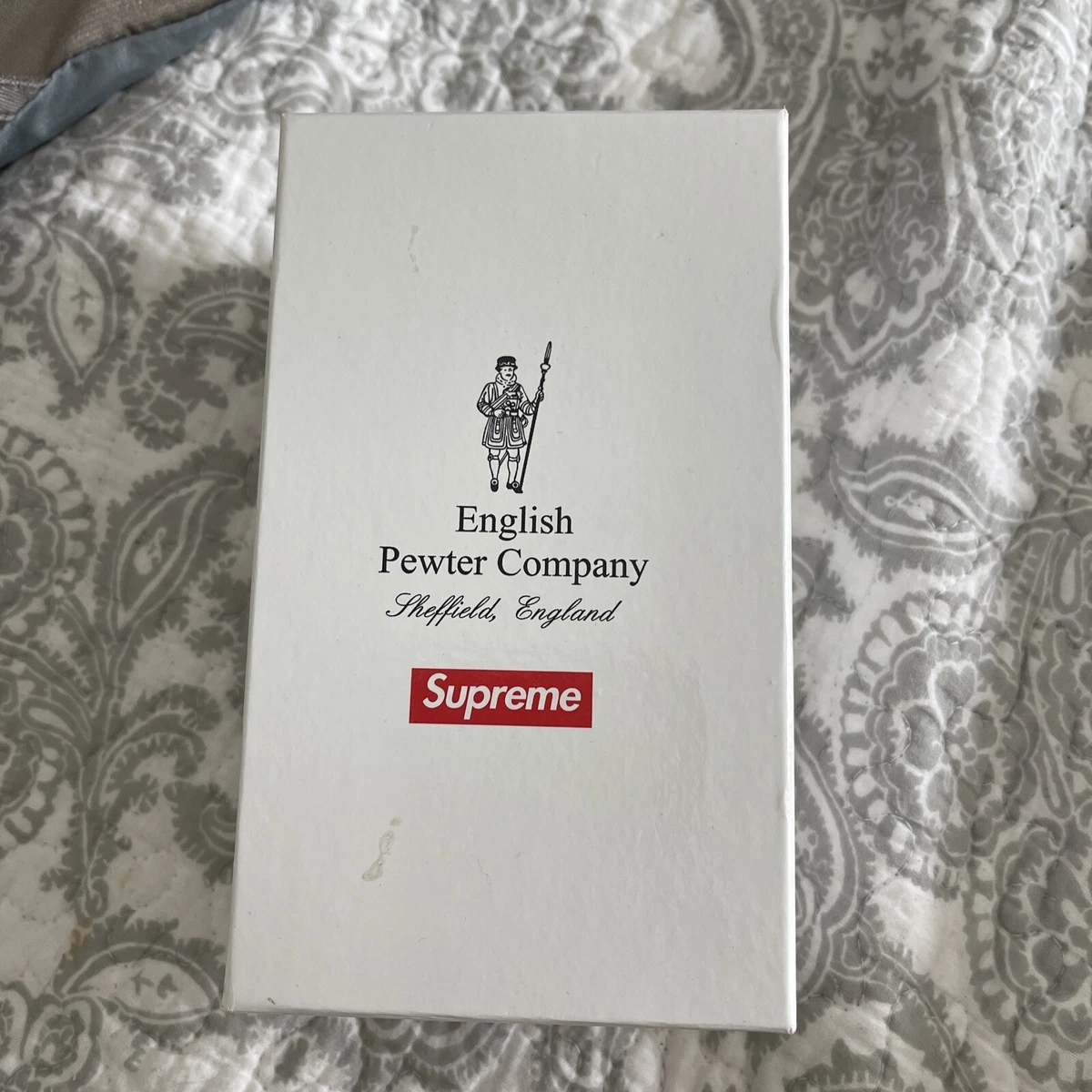 Supreme Shotgun Bullet Cartridge Flask English Pewter Company SS18 BRAND NEW