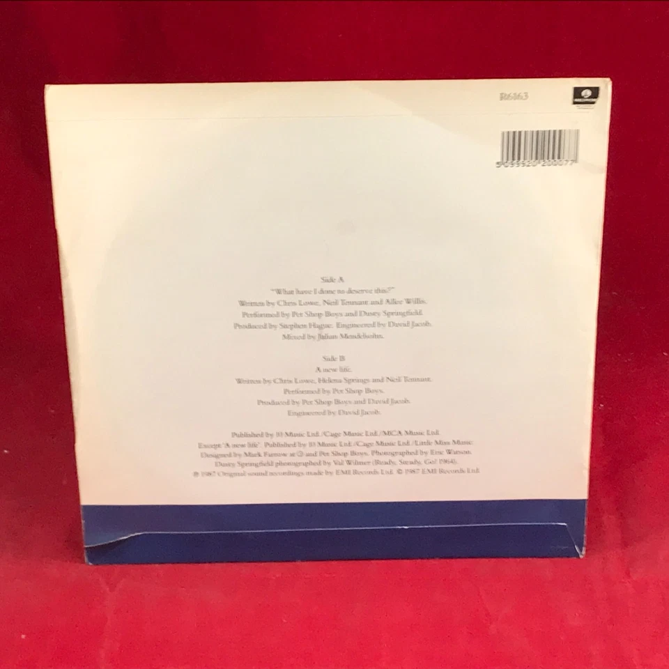PET SHOP BOYS DUSTY SPRINGFIELD What Have I Done To Deserve This 7" vinyl single - Image 2 of 4