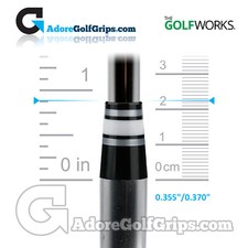 The GolfWorks 8R Designer Ferrules 0.355"-0.370" (22.25mm) - Black/Silver/White