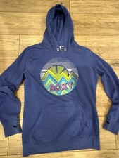 Vtg Roxy Faded Hoodie S Boxy Surf Skate Grung...