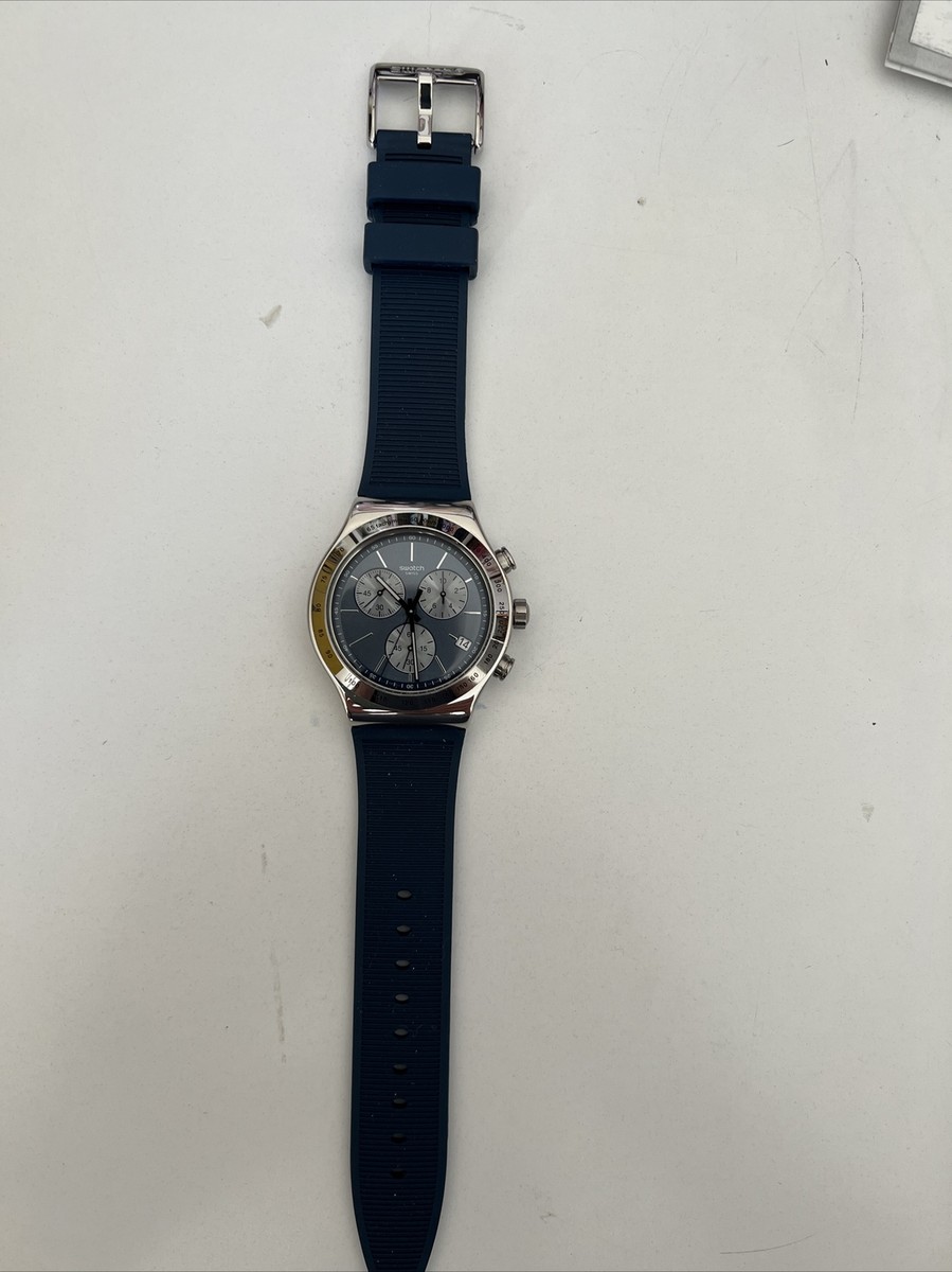 Swatch Blue Silicone SR936SW ~ Chrono X Face | eBay Swatch Blue Silicone SR936SW ~ Chrono X Face | eBay