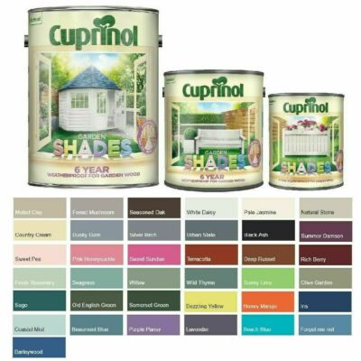Cuprinol Gartenschirme zum Malen Möbelschuppen Zäune alle Farben