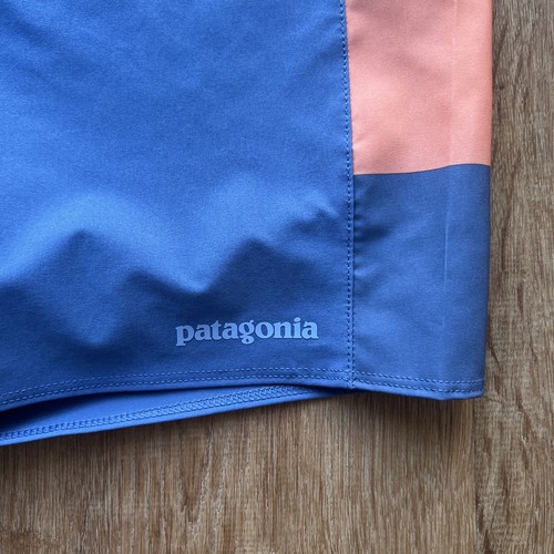 Patagonia Hydropeak Sz 38 Board Shorts 19" Current Blue Swim Trunks Surf - Picture 5 of 6