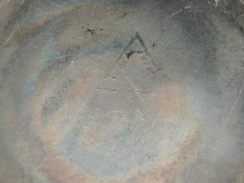 Stieltopf Metall matt schwarz beschichtet innen emailliert im Boden gemarkt - Picture 8 of 8