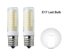2pcs E17 Intermediate Base LED bulb 102-2835 Ceramics Light 9W 110V Lamp White H