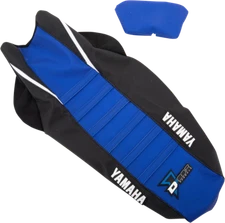D'COR Seat Cover 30-50-483 Black Blue White Yamaha YZ250F 2019-22 YZ450F 2018-22