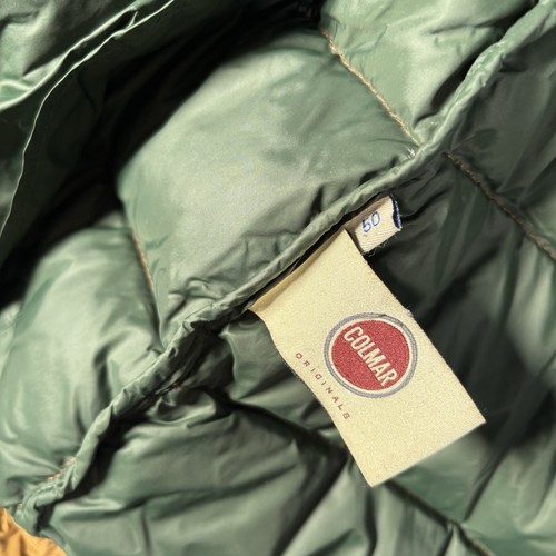 Colmar Puffer Jacket Quilted Brown Hooded Down Fill Outdoor Pockets Mens 50 - Picture 8 of 14