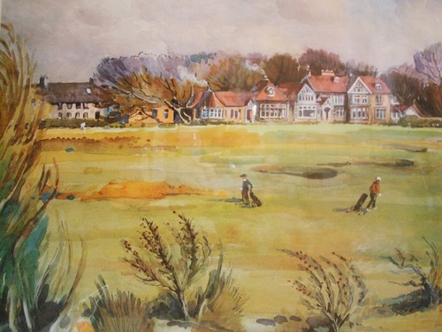 A Munro Neville Muirfield 18th Hole & Clubhouse Edinburgh Golf Course Green Hole - Foto 6 di 12