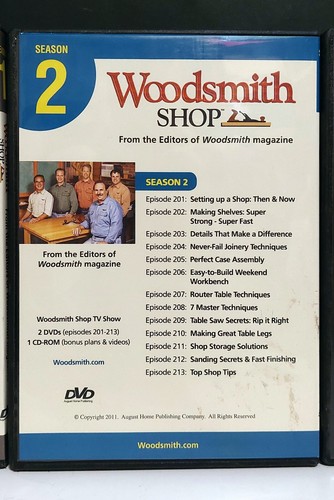 Woodsmith Magazin/Shop TV Show Staffeln 1,2,3,4 = 8 DVD + 4 CD-Rom ALLE wie neu! - Bild 9 von 19