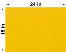 100 Signs Board 24"x18" x4 mm Corrugated Plastic, Pack of 100 Pieces Blank Signs