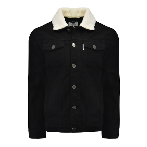 Lambretta Sherpa Fleece Collar Denim 