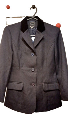 Kinder Dublin schwarz 28'' Reiten Pony Show Reitjacke