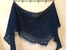 Handknit mohair/cotton blend WRAP/SHAWL/SCARF spring sale 