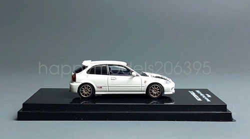 MH Escala 1:64 Blanco Para Civic Tipo R EK9 Mugen Modelo Deportivo Diecast Metal Coche - Imagen 3 de 12