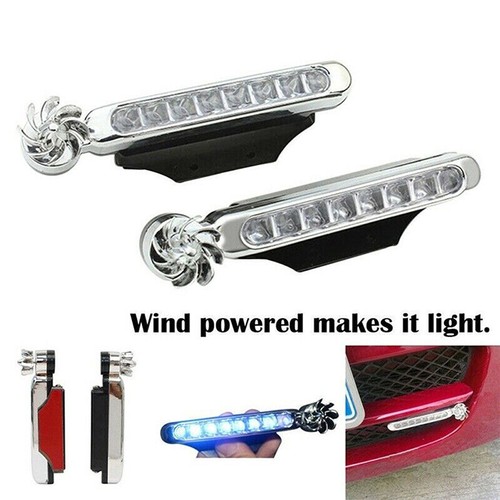 8 LED DRL Daylight Wind Energy No Need External Power Car Daytime RunniJF - Picture 4 of 12