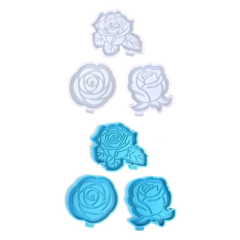 Rose Flower Shaped Moulds Resin Casting Mould Silicone Molds